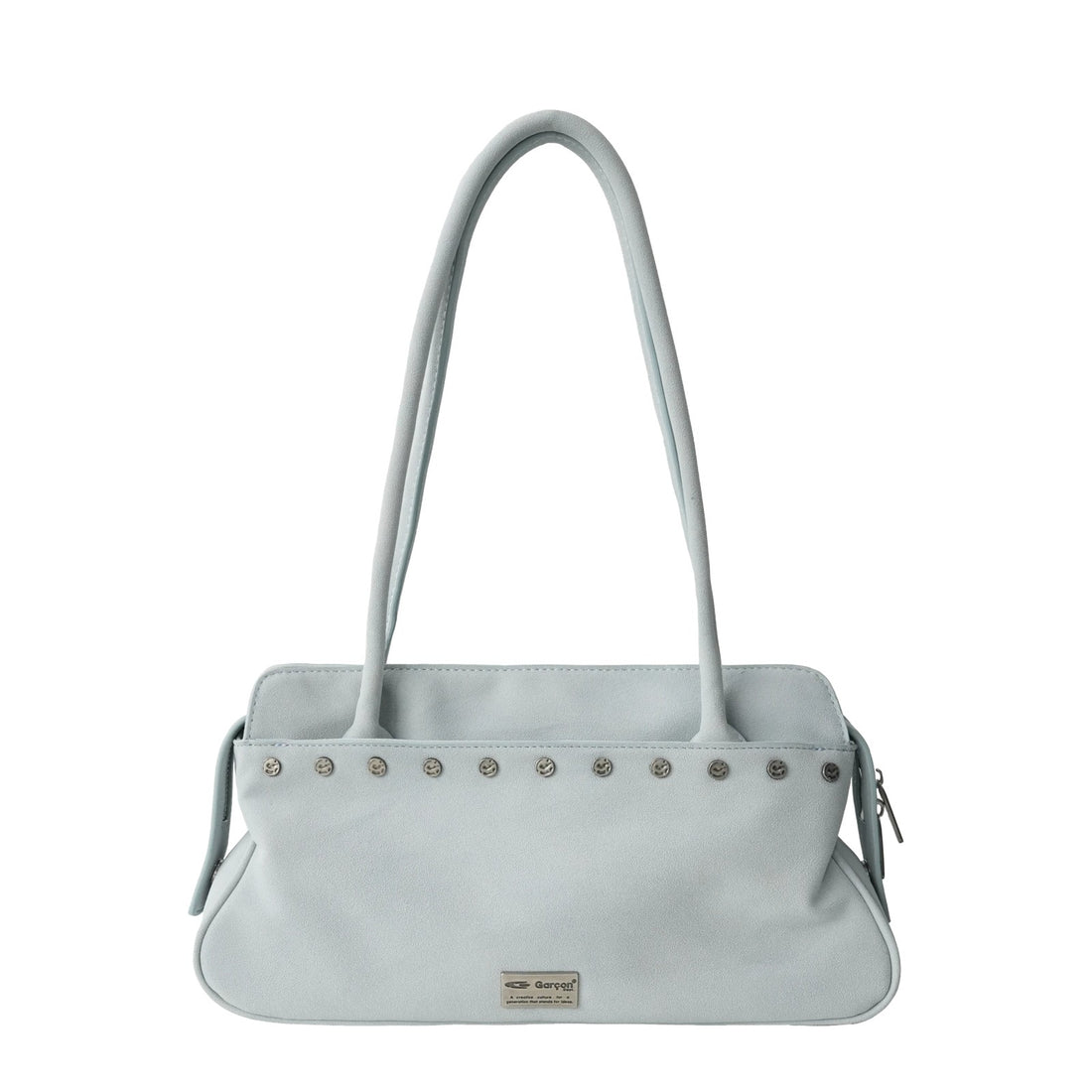 GARÇON DEPT. EX-03 / STUD — back view with brand plate