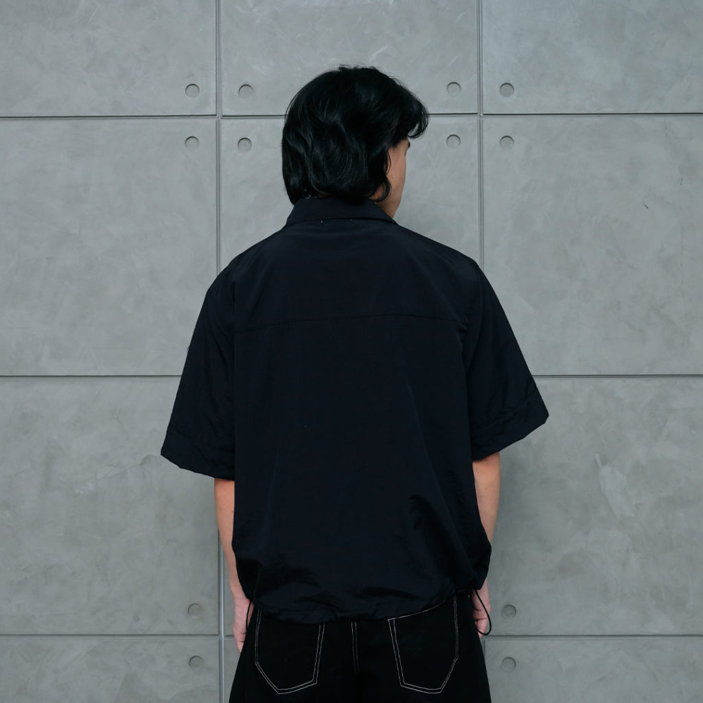 Black nylon short shirt — 3