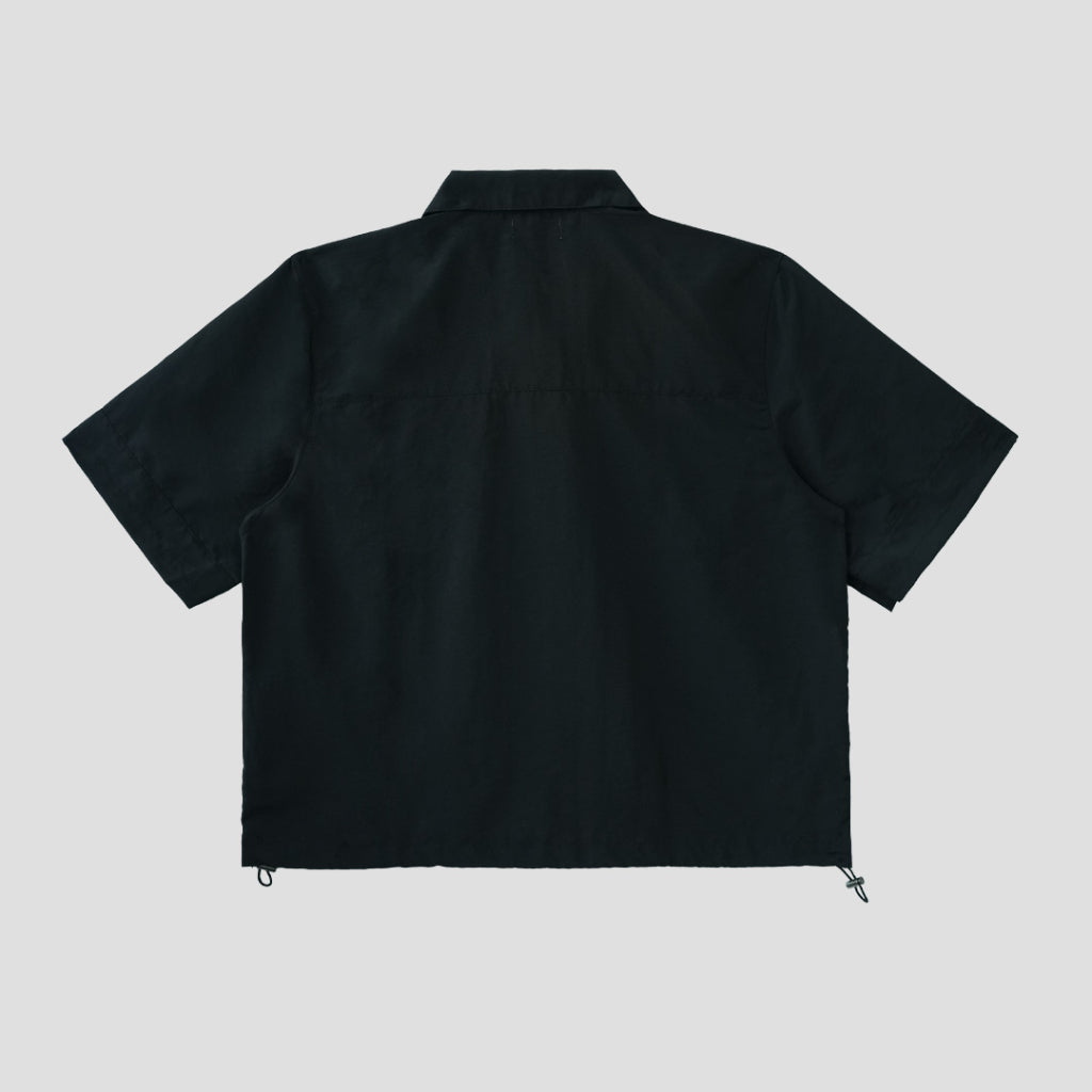 Black nylon short shirt — 5