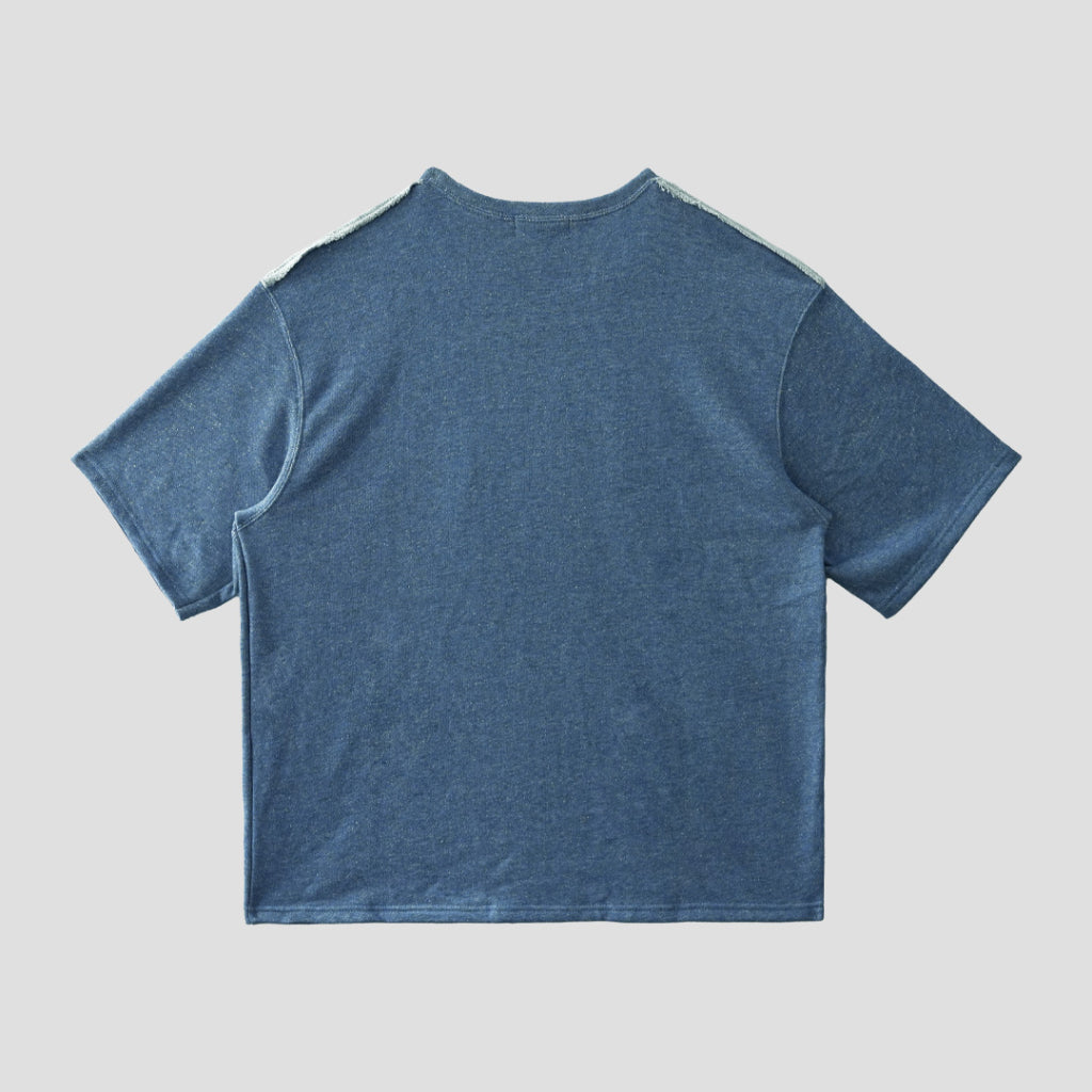 Garcon front patch blue tee — 5