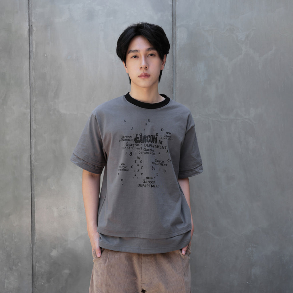 Garcon map light Gray tee — 1