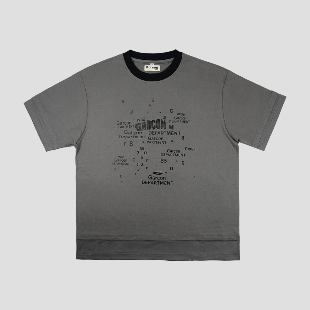 Garcon map light Gray tee — 5