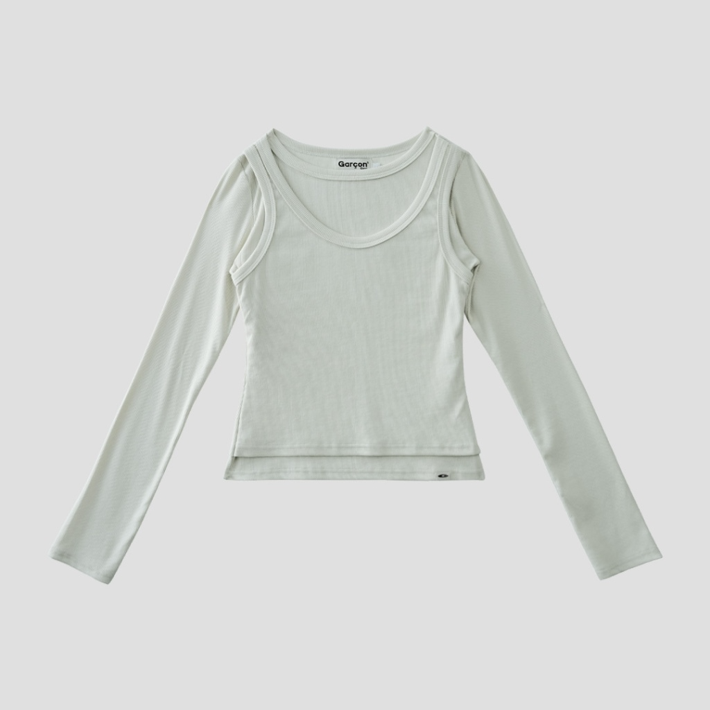 Two layer  tank long sleeve — 10