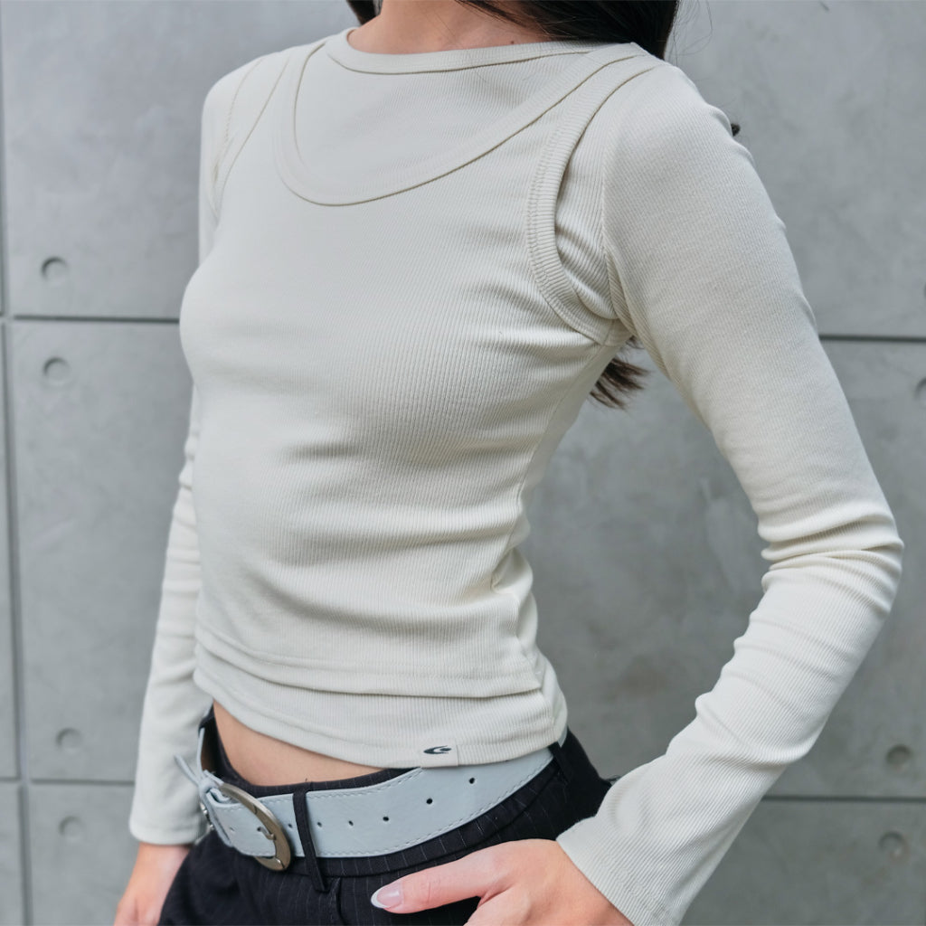 Two layer  tank long sleeve — 4