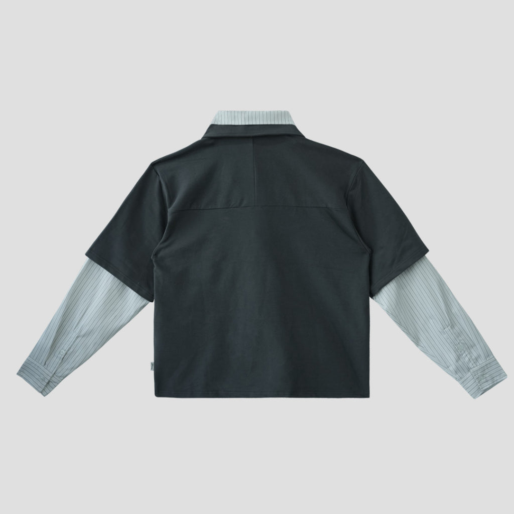 Two layers grey polo shirt — 6
