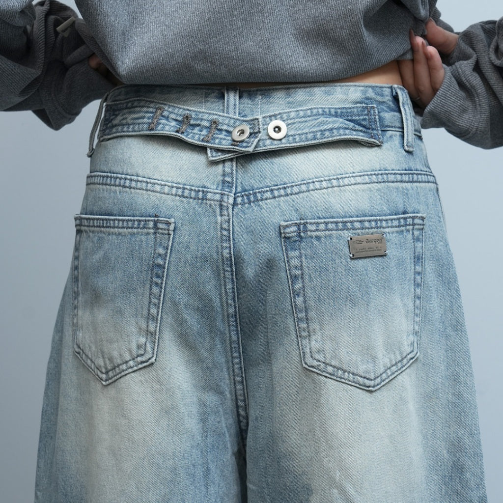 Garcon fade blue denim jorts