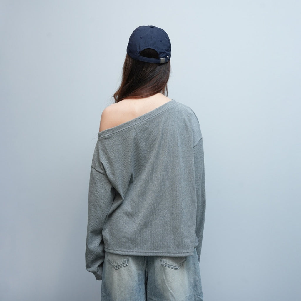 Relaxed Off-Shoulder Sweater