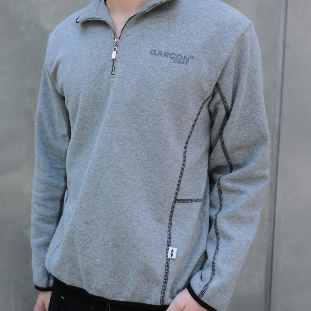 Garcon grey logo cutting Long sleeve shirt