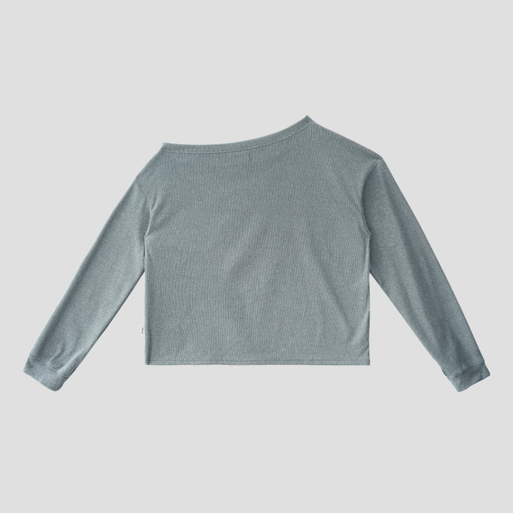 Relaxed Off-Shoulder Sweater