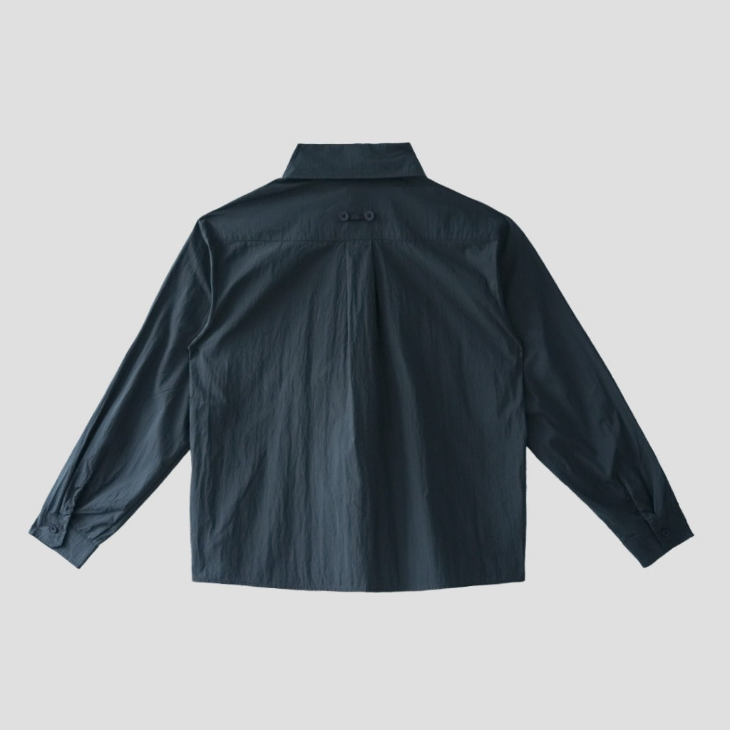 Utility Pocket Black Shirt