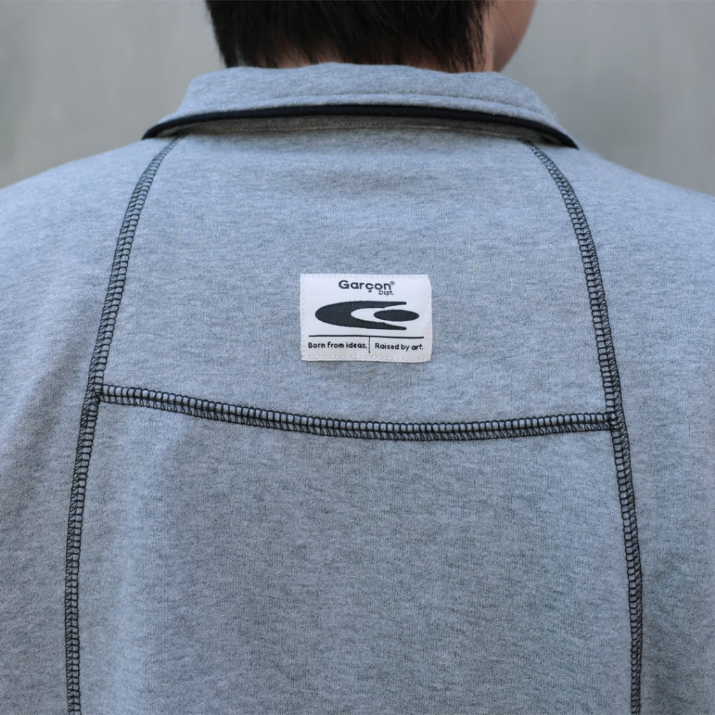 Garcon grey logo cutting Long sleeve shirt