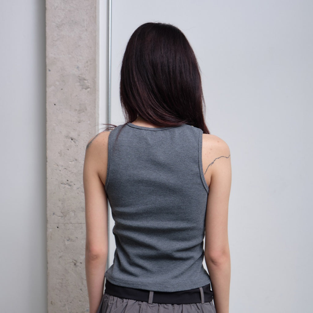 Garcon Random buttons tank top