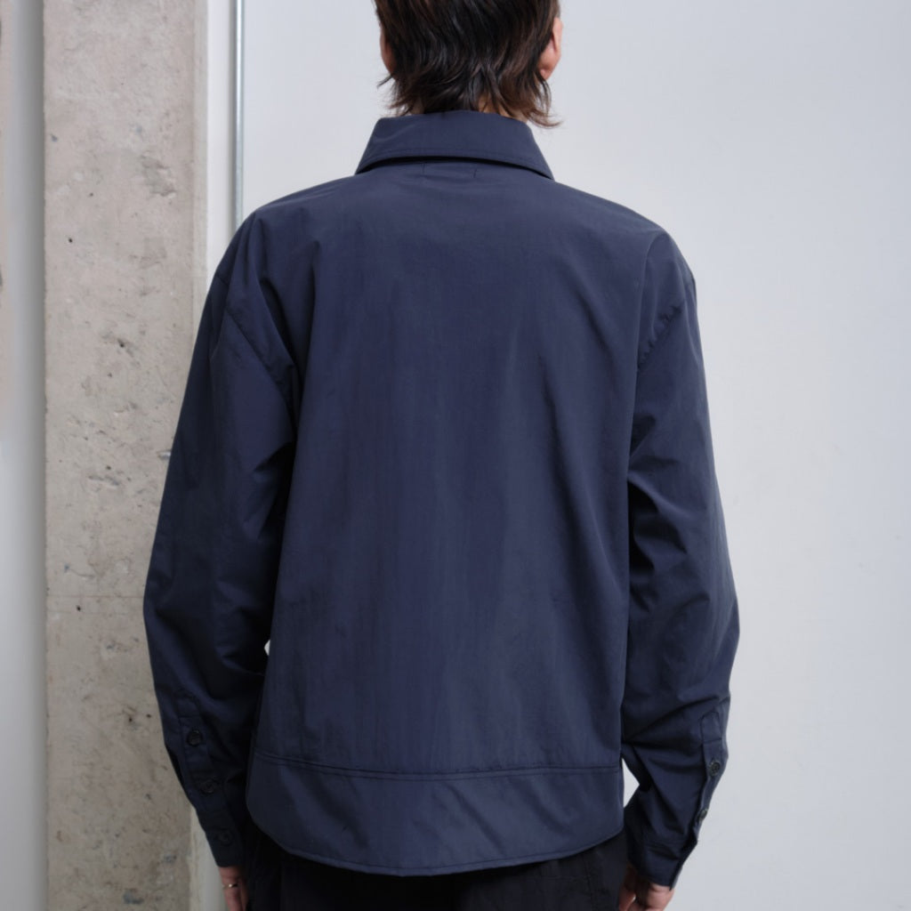 Blue patchwork shirt