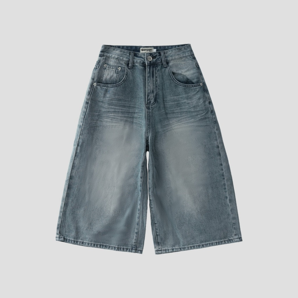 Garcon fade blue denim jorts