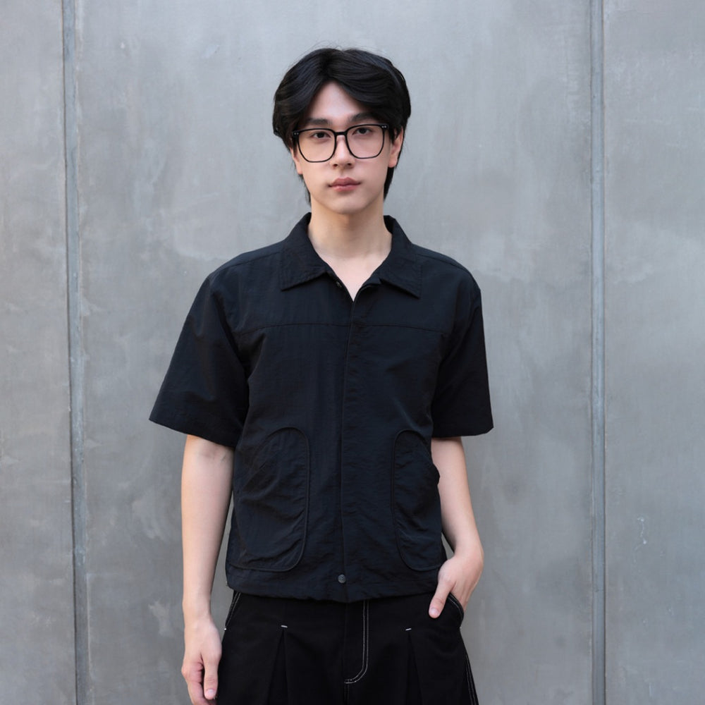 Garcon Two pocket nylon boxy shirt