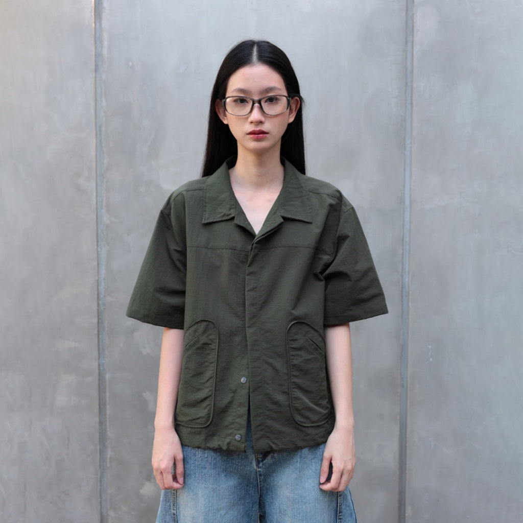 Garcon Two pocket nylon boxy shirt