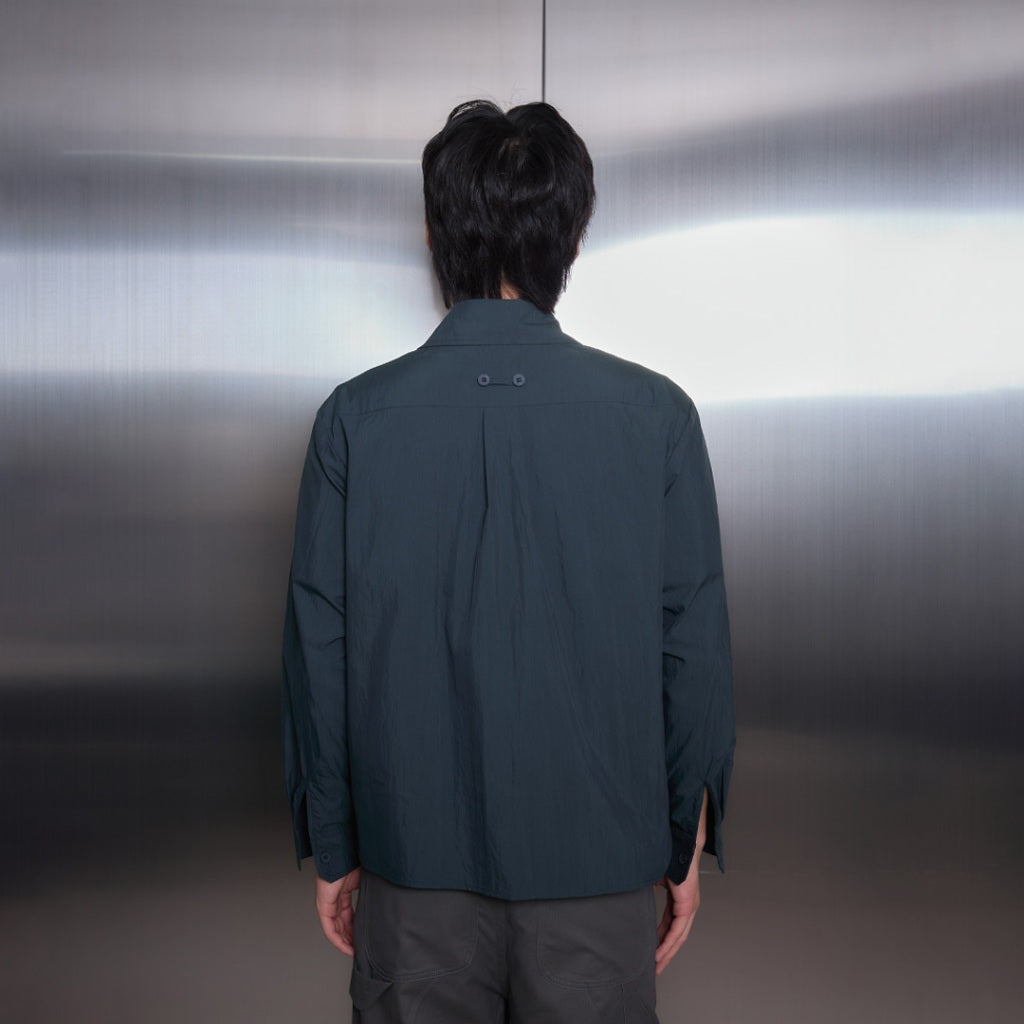 Utility Pocket Black Shirt